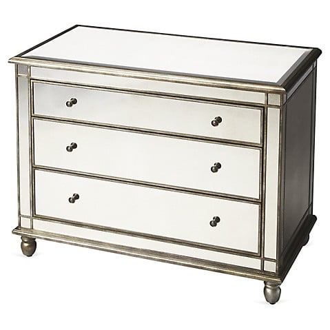 Harlow Mirrored Dresser, Pewter One Kings Lane Blowout Sale