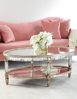 John-Richard Collection Keene Mirrored Coffee Table Antique Mirror Horchow Buy More Save More Sale