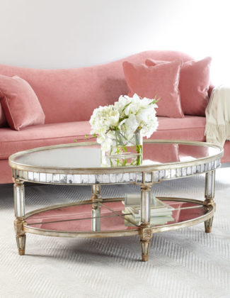 John-Richard Collection Keene Mirrored Coffee Table Antique Mirror Horchow Buy More Save More Sale