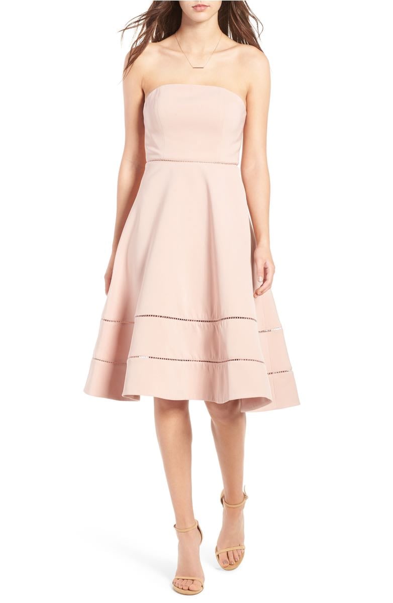 KEEPSAKE THE LABEL Night Dance Strapless Midi Dress Rose strapless dresses kentucky derby