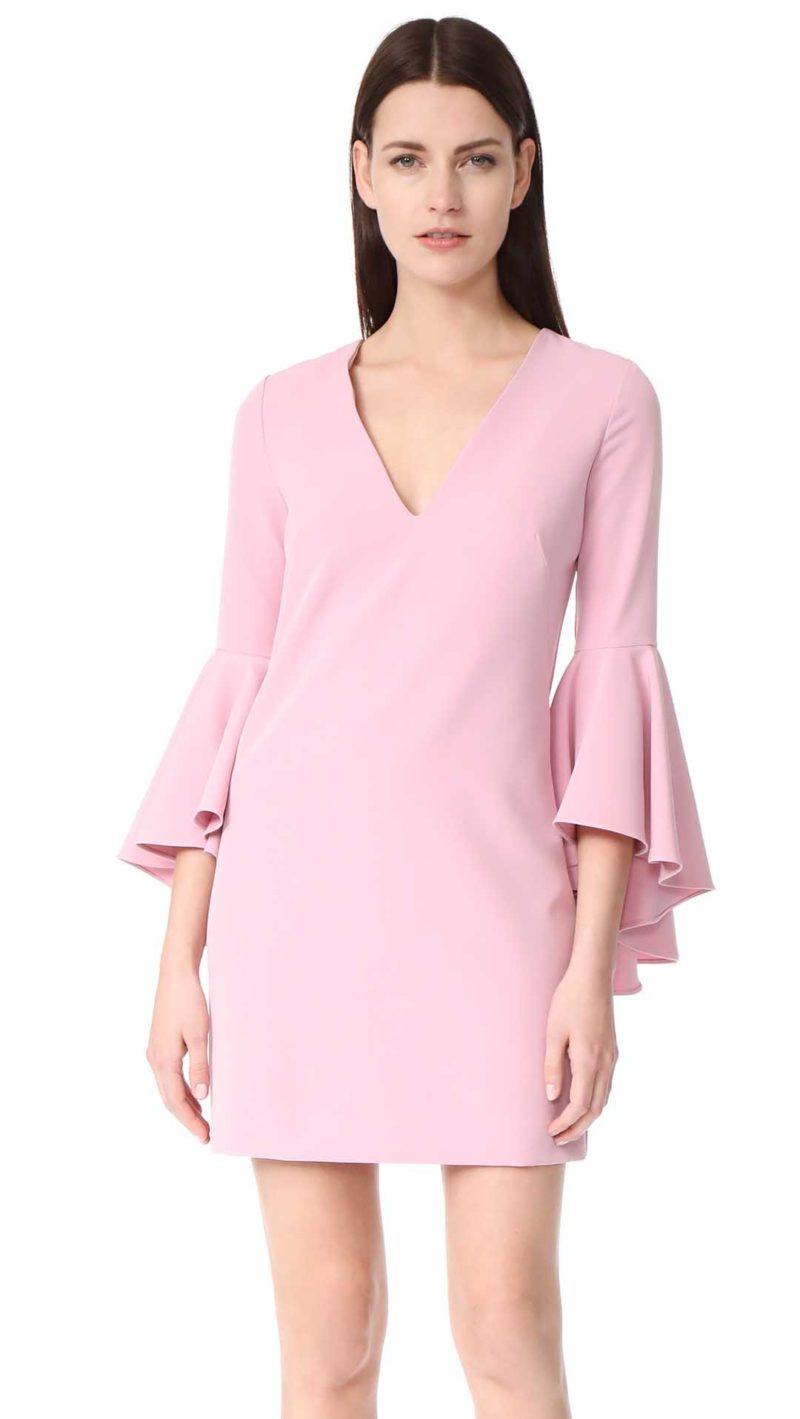 Milly Cady Nicole Dress Bell Sleeves Petal long sleeve dresses easter 2017