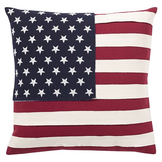 PBteen American Flag Pillow Cover