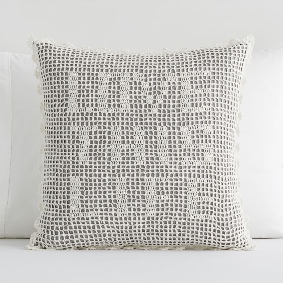 PBteen Crochet Love This Life Pillow Cover Sale pottery barn teen sale