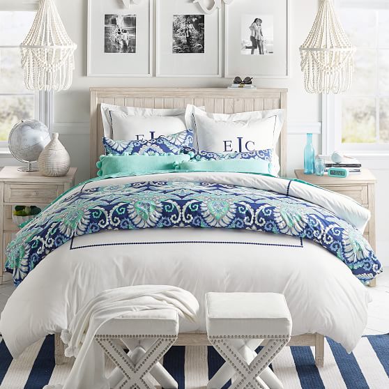 PBteen Deco Medallion Duvet Cover + Sham pottery barn teen bedding and throw pillows sale