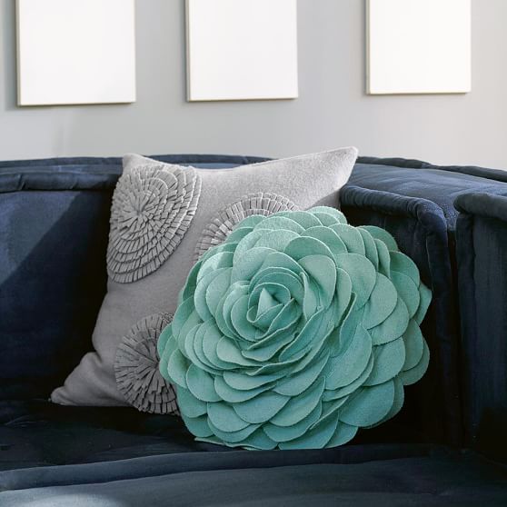 PBteen Flora Felt Pillow Pool, Lavender, Fuchsia pottery barn teen pbteen bedding and throw pillows Sale