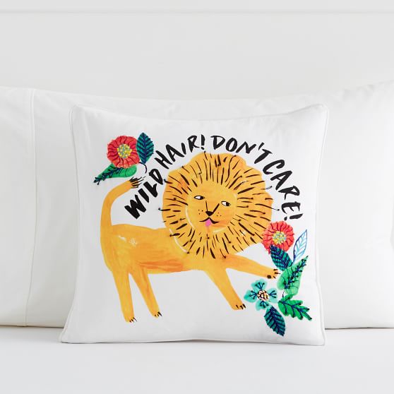 PBteen Jungle Fever Lion pottery barn teen bedding and throw Pillows Cover sale