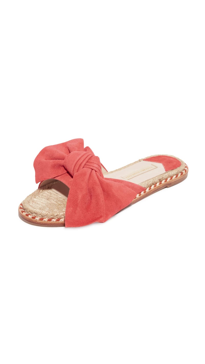 Paloma Barcelo Monte Carlo Bow Slides Coral bow slides