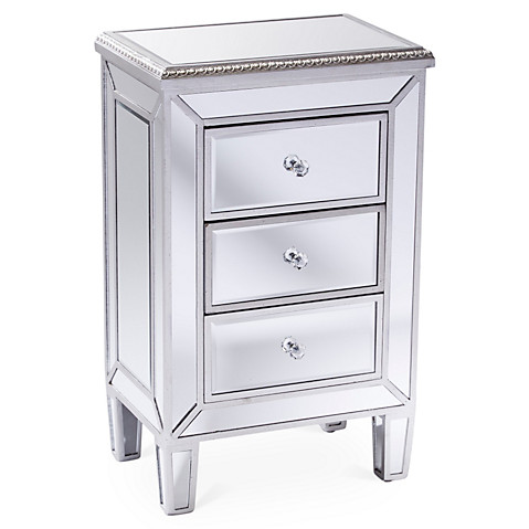 Patton 3-Drawer Mirrored Nightstand One Kings Lane Blowout Sale