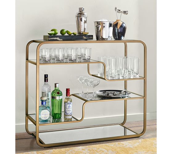 Pottery Barn BIG DADDY'S ANTIQUES BAR CONSOLE pottery barn friends and family sale 