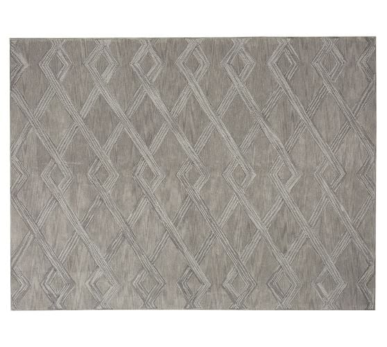 Pottery Barn CHASE TUFTED RUG - GRAY pottery barn rugs sale