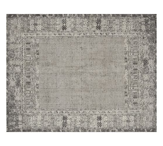 Pottery Barn KAILEE PRINTED RUG - GRAY pottery barn rugs sale
