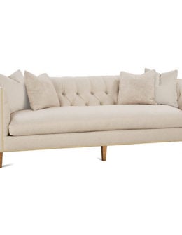 ROBIN BRUCE Brette 92" Tuxedo Sofa, Ivory One Kings Lane Blowout Sale