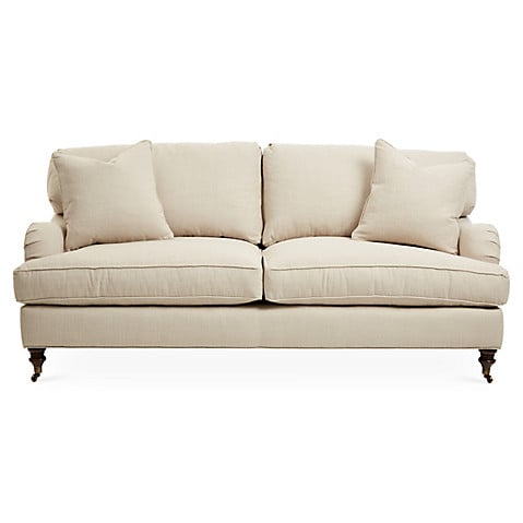 ROBIN BRUCE Brooke Roll-Arm Sofa, Natural One Kings Lane Blowout Sale