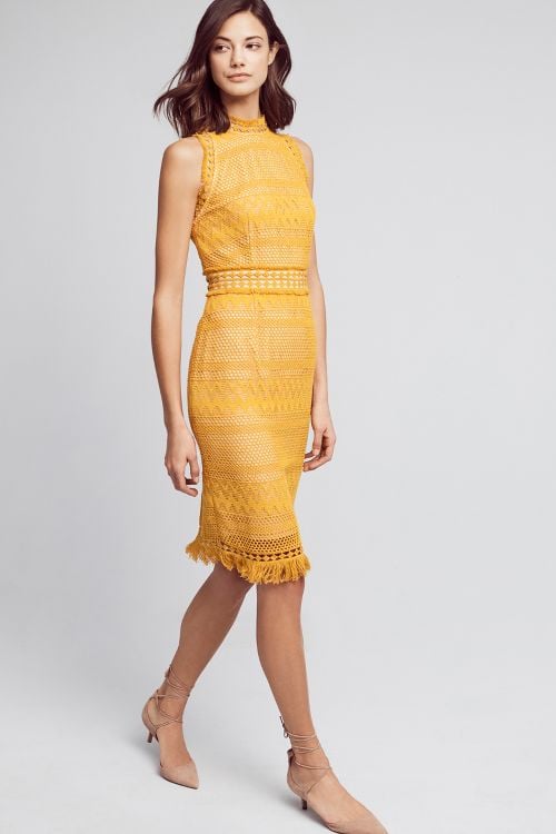 Shoshanna Adelaide Sheath Dress Maize Anthropologie dresses sale