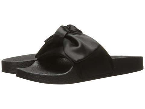 Steve Madden Silky Bow Slides black