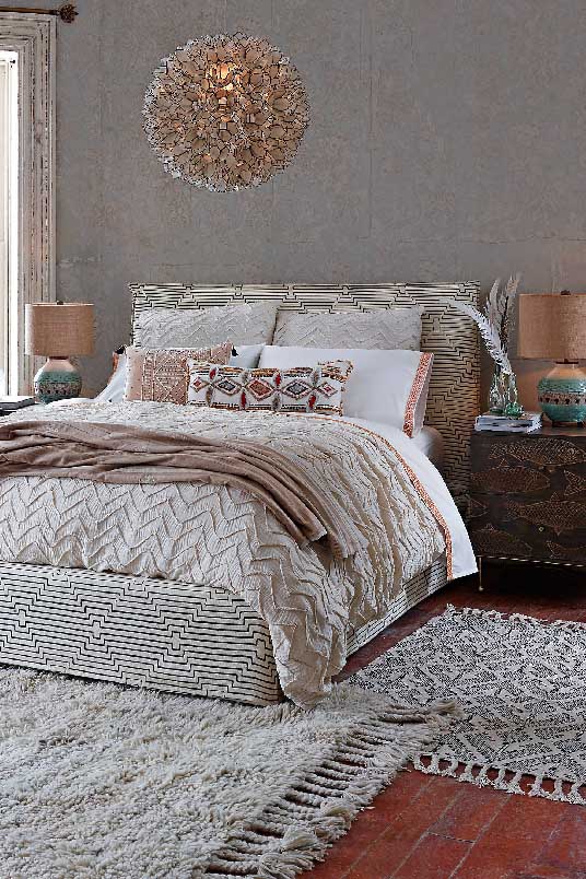Textured Chevron Duvet Cover Ivory Anthropologie surprise sale