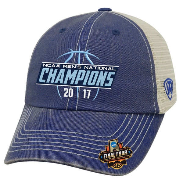Top of the World North Carolina Tar Heels Navy 2017 NCAA Men's Basketball National Champions Trucker Adjustable Hat North Carolina Tar Heels 2017 NCAA Men's Basketball Champions