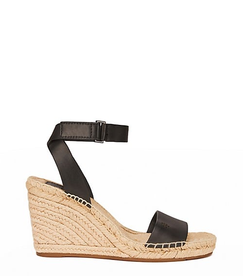 Tory Burch BIMA WEDGE ESPADRILLE SANDAL Black tory burch spring event Sale