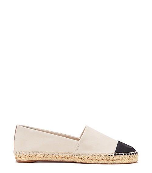 Tory Burch COLOR-BLOCK FLAT ESPADRILLE Dulce De Leche Black tory burch spring event Sale