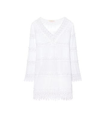 Tory Burch CROCHET LACE DRESS White sale 2017 tory burch spring event sale