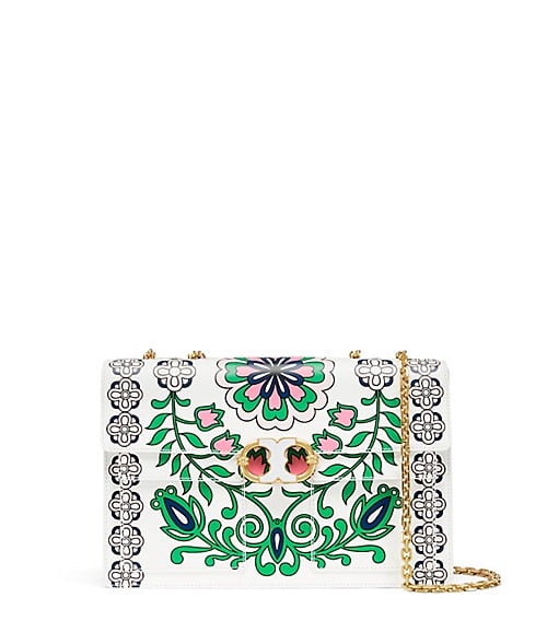 Tory Burch GEMINI LINK PRINTED LARGE CHAIN SHOULDER BAG Garden Party Large tory burch spring event sale