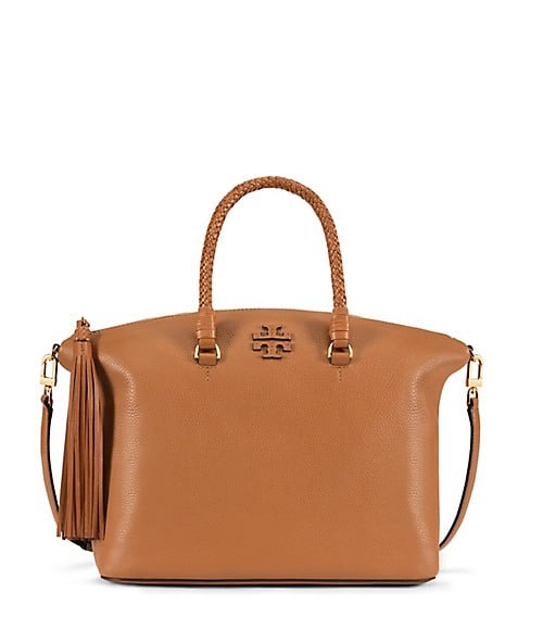 Tory Burch TAYLOR SATCHEL Saddle tory burch spring event sale