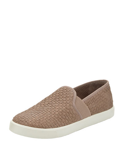 Vince Preston Woven Skate Sneaker Taupe Neiman Marcus Shoe Sale
