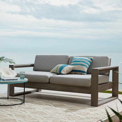 West Elm Portside Sofa weathered grey weathered cafe west elm outdoor home sale