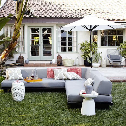 West Elm Tillary® Outdoor Modular Seating west elm outdoor home sale