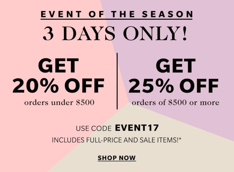 shopbop event of the season sale fashion blogger candace rose save 25% tory burch fashion spring decor