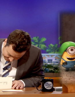 Watch Jimmy Fallon write thank you notes to Minions, waterslides, Old Bay seasoning, hammocks and more on the Friday, April 7, 2017 episode of the Tonight show live from Orlando, Florida!