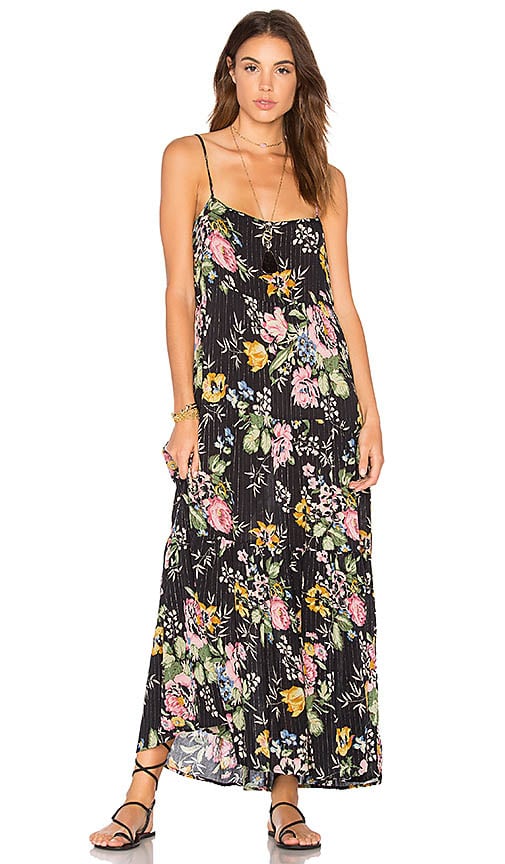 AUGUSTE Delilah Slip Maxi Dress Delilah Bloom Black slip dresses summer 2017
