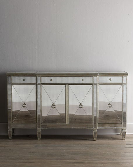Amelie Mirrored Buffet Neiman Marcus Home Sale