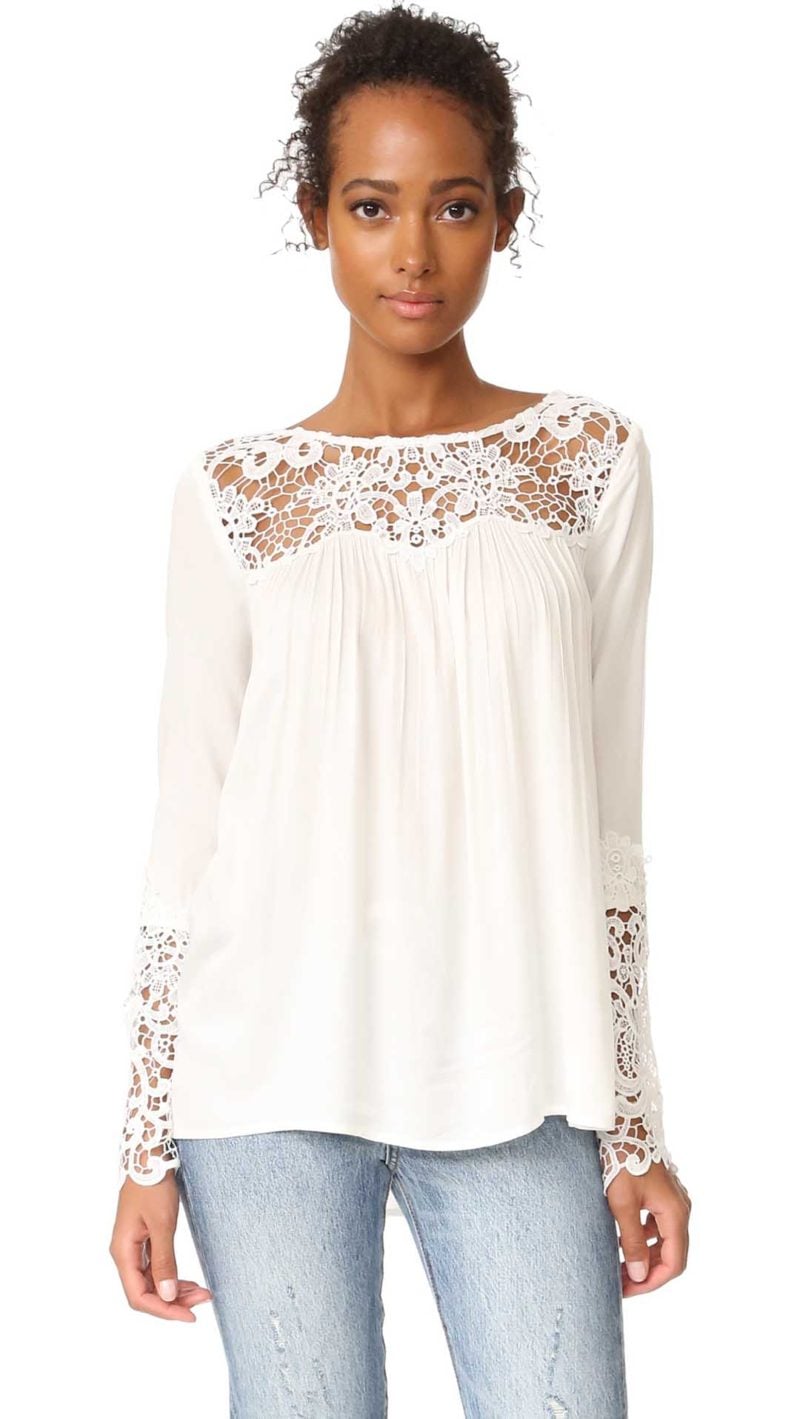 BB Dakota Geraldine Lace Blouse Ivory Shopbop surprise sale