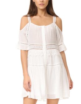 BB Dakota Marla Cold Shoulder Dress Ivory casual cold shoulder dresses summer 2017