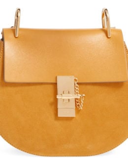 CHLOÉ Drew Leather Suede Shoulder Bag Sunflower Yellow Nordstrom half yearly sale