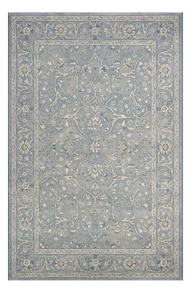 COURISTAN Floral Yazd Indoor/Outdoor Rug Slate Blue Nordstrom half yearly sale