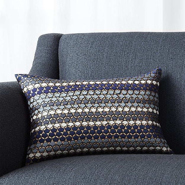 Crate and Barrel Capshaw 18"x12" Pillow crate and barrel memorial day sale