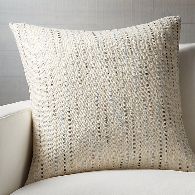 Crate and Barrel Quent Blue 23" Pillow memorial day sale
