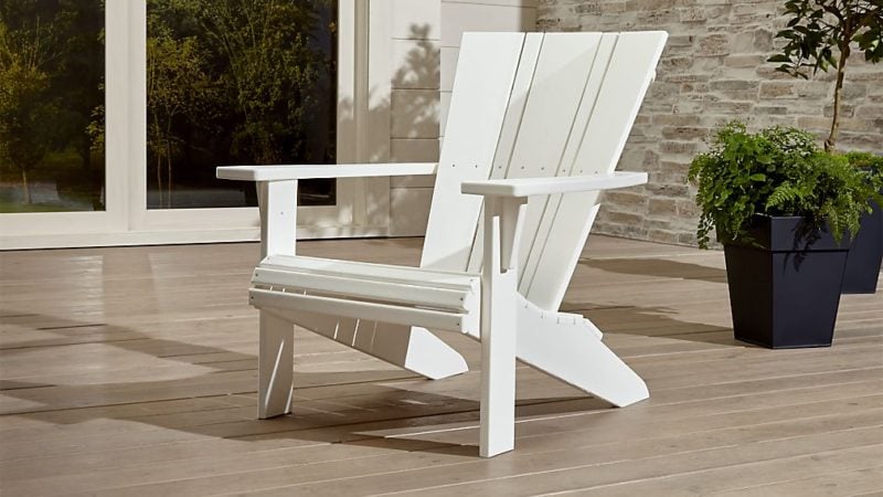 Crate and Barrel Vista II Adirondack Chair White crate and barrel sale