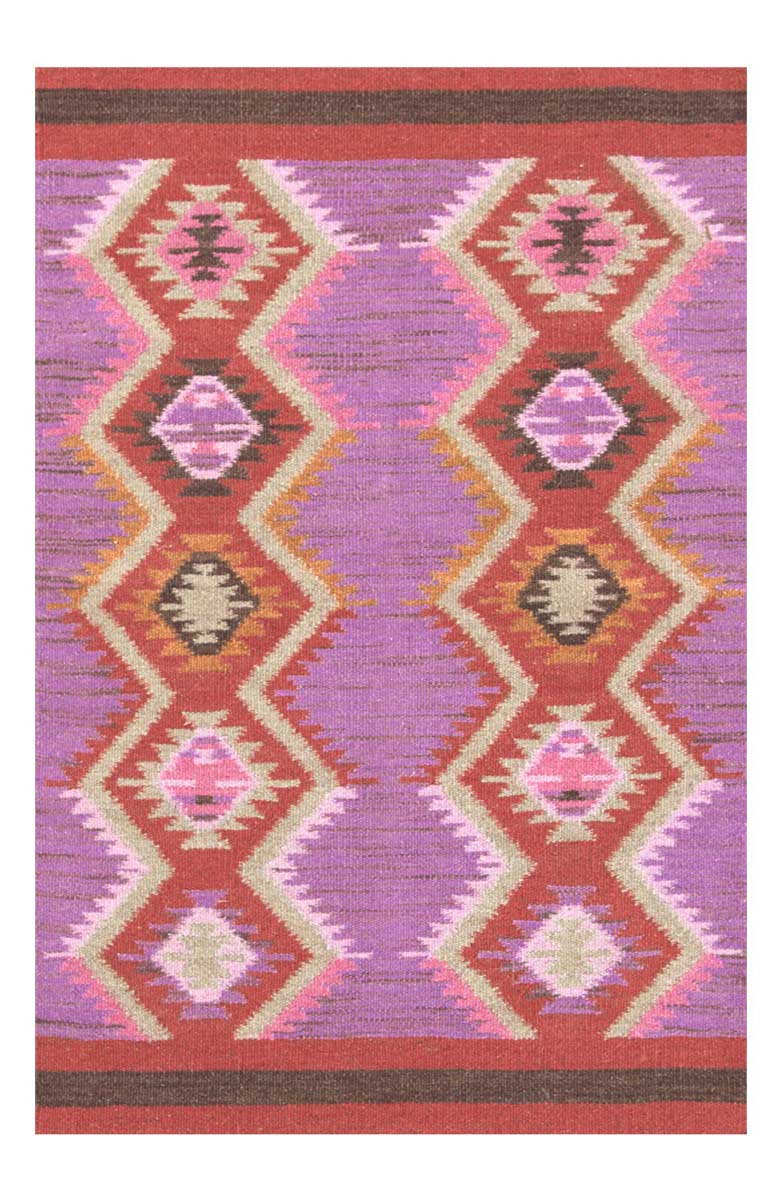 DASH & ALBERT Rhapsody Wool Blend Rug Pink Nordstrom half yearly sale