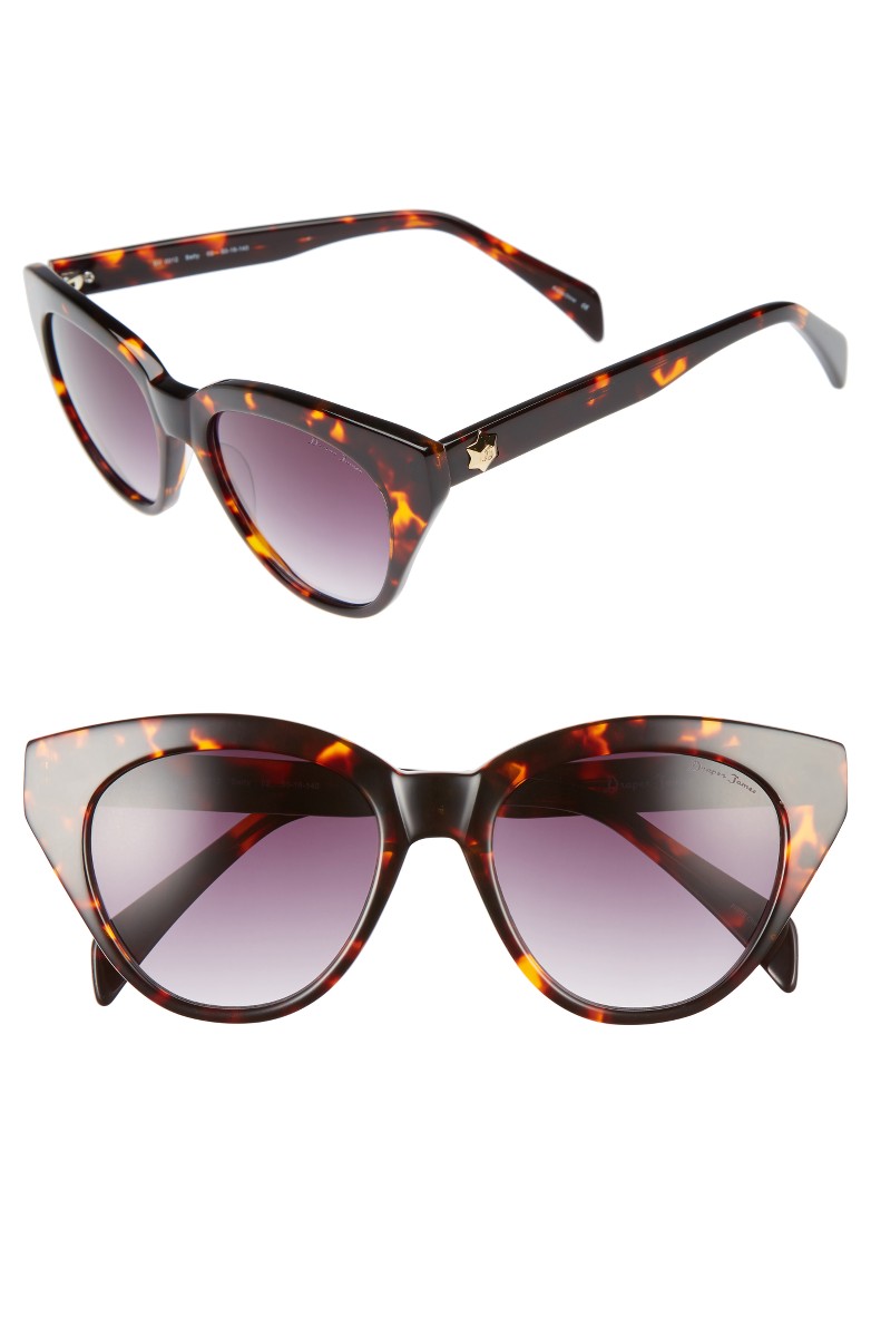 DRAPER JAMES 50mm Gradient Lens Cat Eye Sunglasses Tortoise reese witherspoon draper james for Nordstrom
