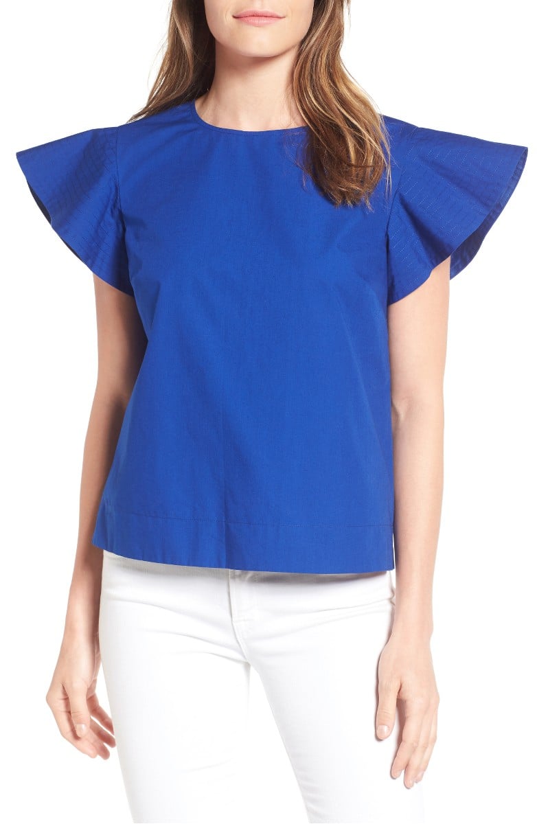 DRAPER JAMES Cloister Cotton Top Royal Blue Nordstrom reese witherspoon 