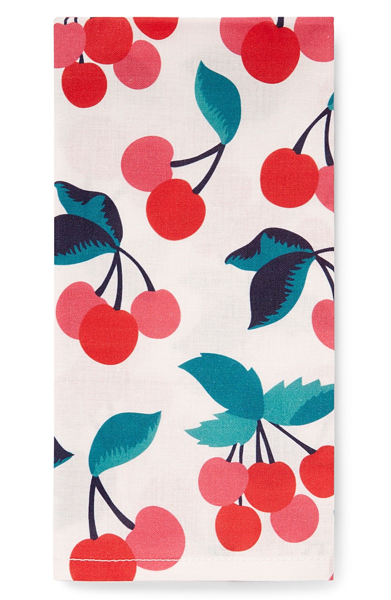 DRAPER JAMES Set of 4 Cherry Print Cloth Napkins Draper James for Nordstrom reese witherspoon