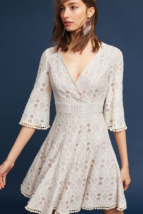 Eliza J Lista Lace Dress Ivory fit and flare dresses spring summer 2017