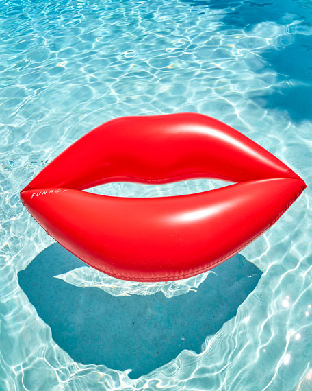 Funboy Lips Pool Float Neiman Marcus Home Sale