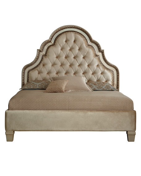 Hooker Furniture Melinda King Bed Cream Neiman Marcus Home Sale
