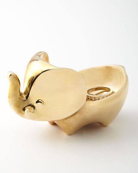 Jonathan Adler BRASS ELEPHANT RING BOWL Brass Neiman Marcus Home Sale