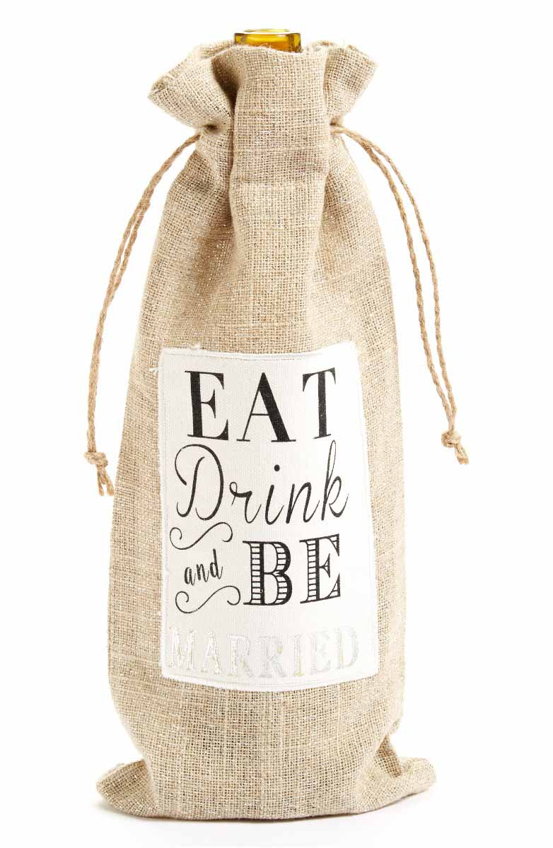 LEVTEX Eat, Drink & Be Married Wine Bag Nordstrom half yearly sale