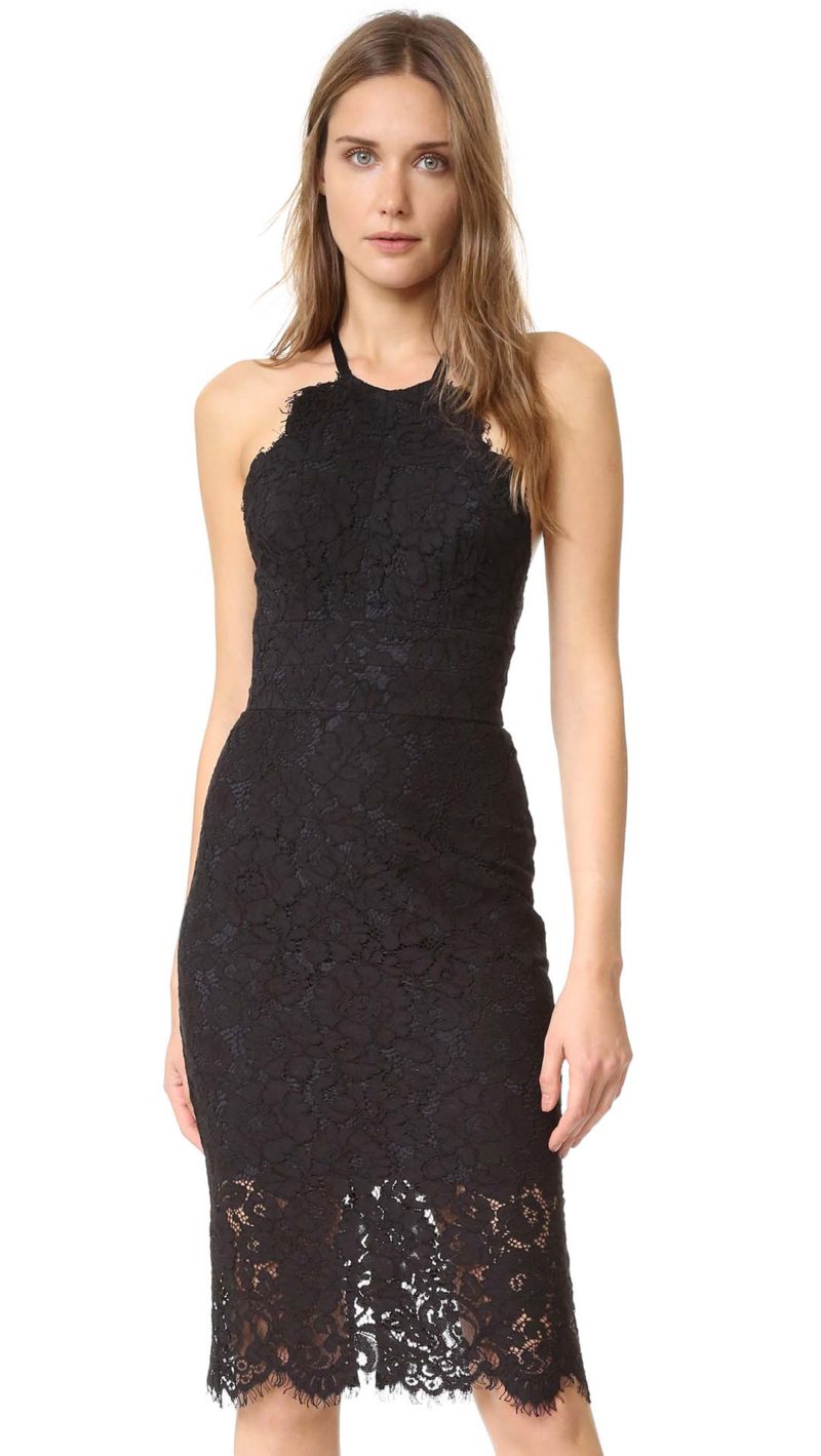 Lover Oasis Halter Chantilly Lace Dress Black Shopbop Surprise Sale